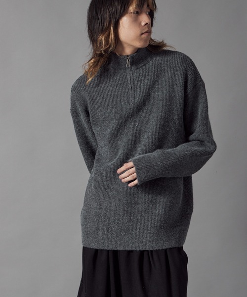 ROOP TOKYO セーター ニット Half-Zip Knit Pullover / ハーフジップ