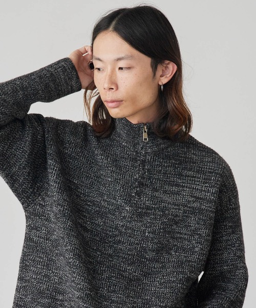 ROOP TOKYO セーター ニット Half-Zip Knit Pullover / ハーフジップ
