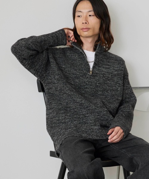 le coop sportif ブラックセーター ニット セーター ケープニット