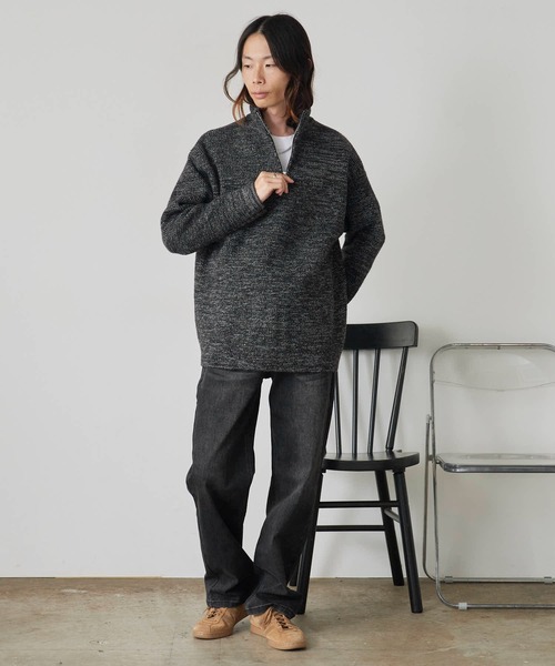 ROOP TOKYO セーター ニット Half-Zip Knit Pullover / ハーフジップ