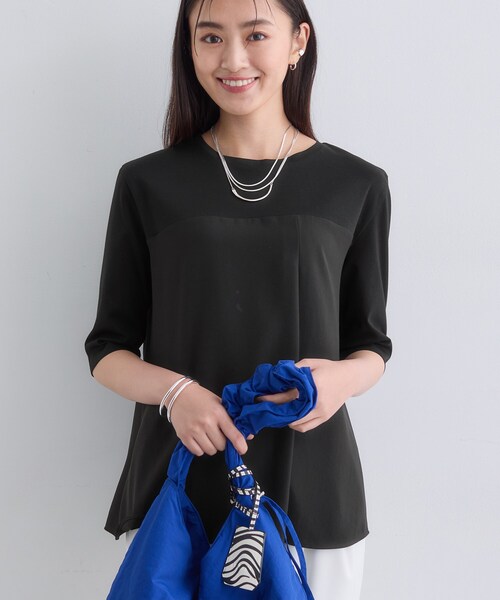 uvカット tシャツ 「セットアップ可能」ビスチェレイヤード風トップス レディースの画像