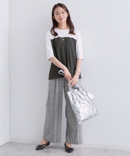 uvカット tシャツ 「セットアップ可能」ビスチェレイヤード風トップス レディースの画像