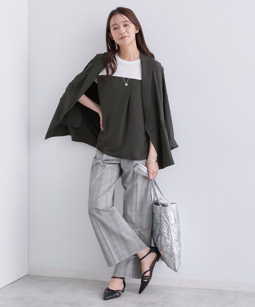 uvカット tシャツ 「セットアップ可能」ビスチェレイヤード風トップス レディースの画像