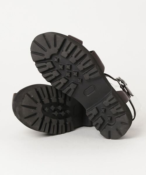 「CITEN」 フラットサンダル L ダークブラウン レディース_画像3