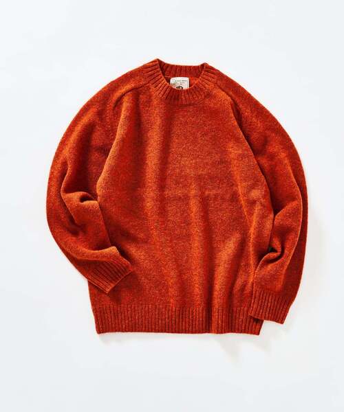 新品❤️archivio クルーネックセーター オレンジ 417 EDIFICE（フォーワンセブンエディフィス） セーター ニット Shaggy