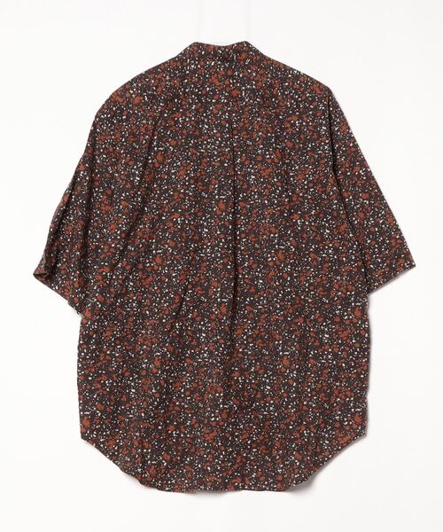 「FACTOTUM」 半袖シャツ 46 ブラウン メンズ_画像2