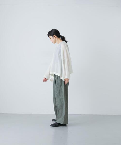 かぐれ パンツ コットン2タックイージーパンツ レディース : ZOZOTOWN