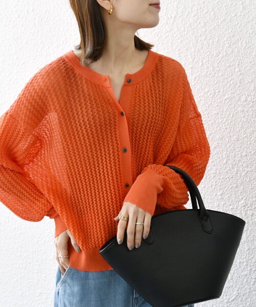 「SHIPS any」 長袖ニット ONE SIZE オフホワイト レディース_画像8