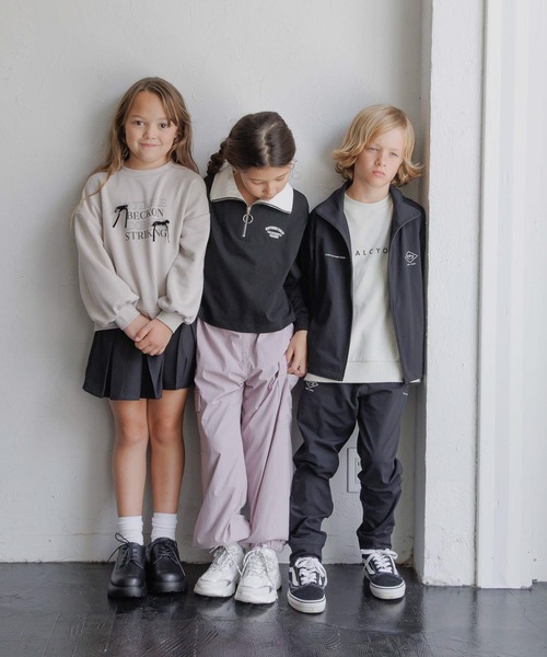 GLOBAL WORK（グローバルワーク） tシャツ ヘビロッTEEハーフZIP長袖