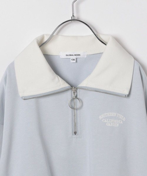 新品　by billie バイビリー　海外子供服　ハーフジップ　インヤン　上着 GLOBAL WORK（グローバルワーク） tシャツ ヘビロッTEEハーフZIP長袖