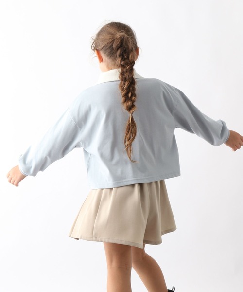 GLOBAL WORK（グローバルワーク） tシャツ ヘビロッTEEハーフZIP長袖