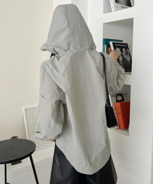 「COCOMOMO」 マウンテンパーカー L ホワイト レディース_画像5