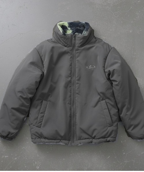 ボアブルゾン グレー tk.TAKEO KIKUCHI（ティーケータケオキクチ） ブルゾン アウター 「WEB