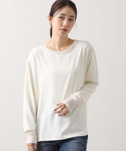 Gready Brilliant（グレディブリリアン） ブラウス シャツ 袖チュール