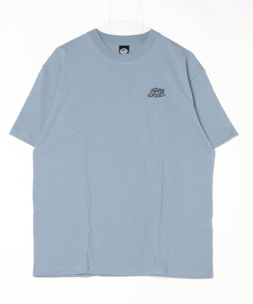 「SANTA CRUZ」 半袖Tシャツ M ライトブルー レディース_画像4