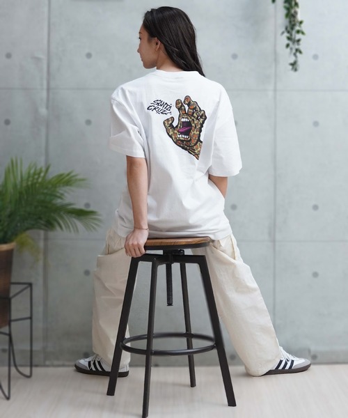 「SANTA CRUZ」 半袖Tシャツ M ライトブルー レディース_画像8