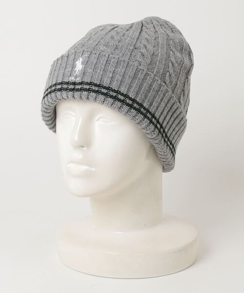 RLX ニット帽 ニットキャップ ケーブルニット ビーニー メンズ