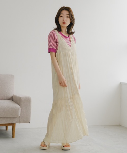 「Kastane」 半袖Tシャツ FREE グリーン レディース_画像3