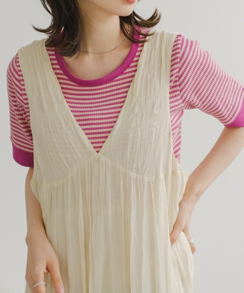 「Kastane」 半袖Tシャツ FREE グリーン レディース_画像5