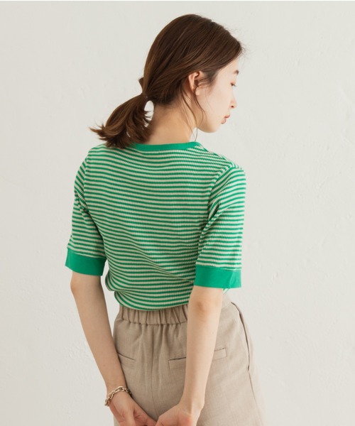 「Kastane」 半袖Tシャツ FREE グリーン レディース_画像9