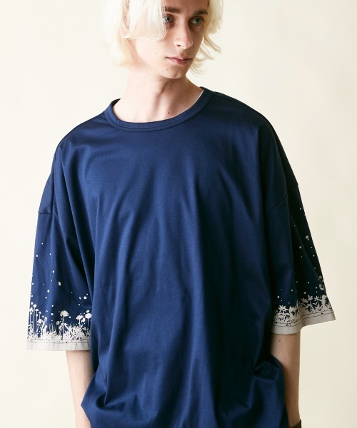 「rehacer」 半袖Tシャツ MEDIUM オリーブ メンズ_画像8
