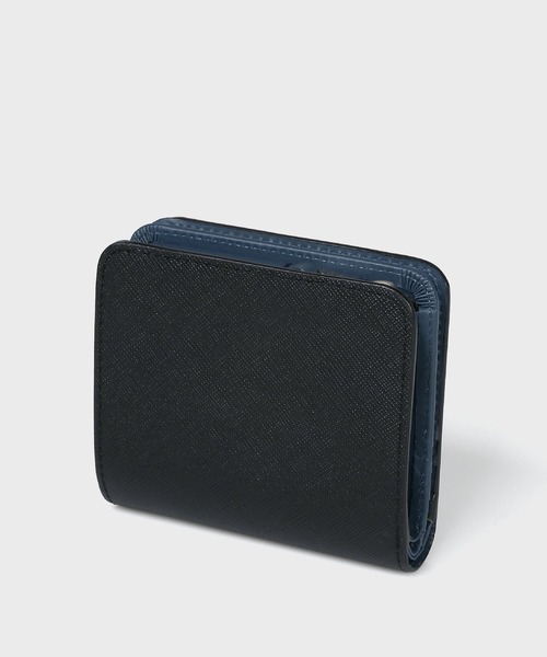 【美品】Paul Smith スワールプラー 2つ折り財布 黒 Paul Smith（ポール・スミス） 二つ折り 二つ折り財布 財布 スワール