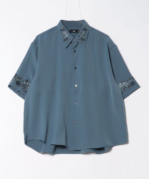 「HARE」 半袖シャツ SMALL ブルー系その他 メンズの画像