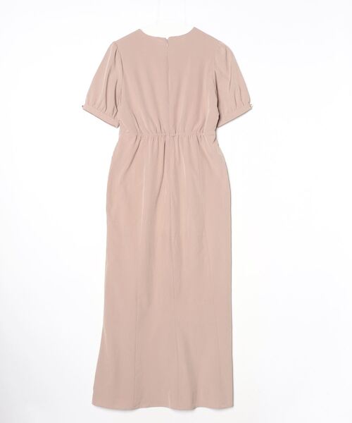 「TINA:JOJUN」 半袖ワンピース M ベージュ レディース_画像2