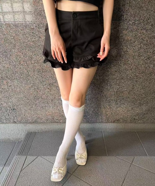 パンツ ダブルフリルショートパンツ レディース : ZOZOTOWN Yahoo!店