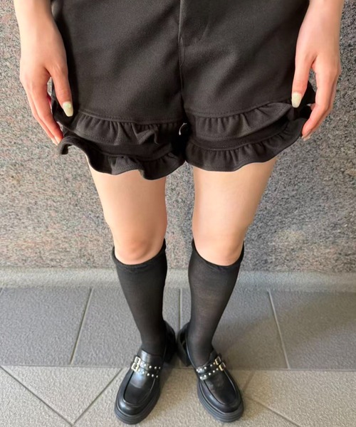 パンツ ダブルフリルショートパンツ レディース : ZOZOTOWN Yahoo!店