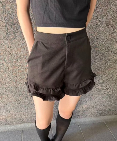 パンツ ダブルフリルショートパンツ レディース : ZOZOTOWN Yahoo!店