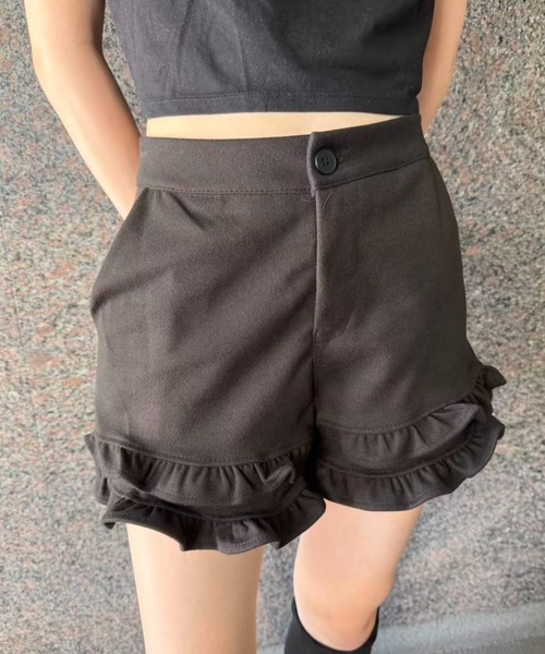 パンツ ダブルフリルショートパンツ レディース : ZOZOTOWN Yahoo!店