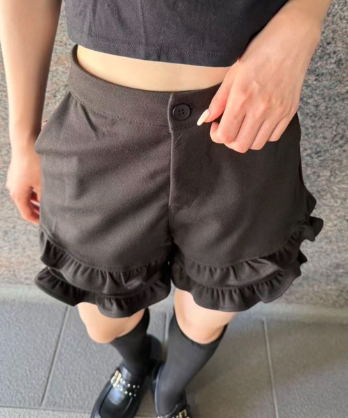 パンツ ダブルフリルショートパンツ レディース : ZOZOTOWN Yahoo!店