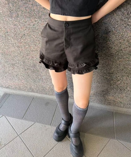 パンツ ダブルフリルショートパンツ レディース : ZOZOTOWN Yahoo!店