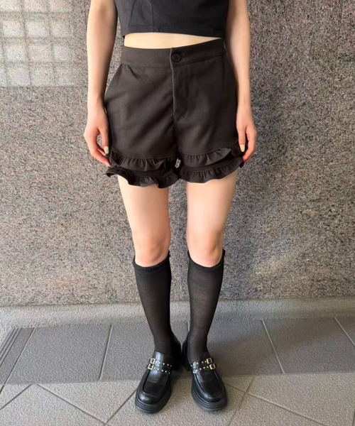 パンツ ダブルフリルショートパンツ レディース : ZOZOTOWN Yahoo!店
