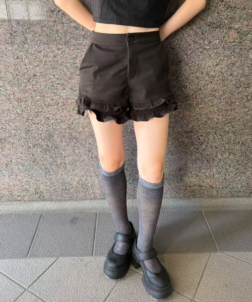 パンツ ダブルフリルショートパンツ レディース : ZOZOTOWN Yahoo!店
