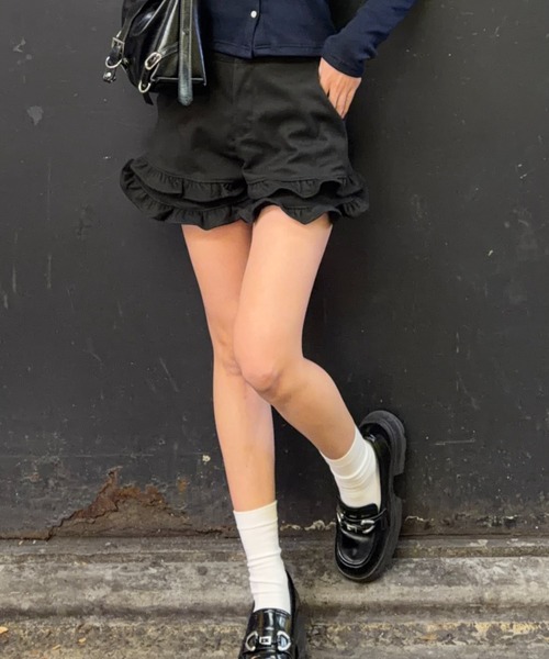 パンツ ダブルフリルショートパンツ レディース : ZOZOTOWN Yahoo!店