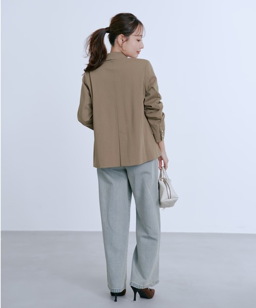コヒナ cohina ゴールドボタン　ダブルジャケット　テーラードジャケット ゴールドボタンダブルジャケット | 小柄・低身長女性向けファッション