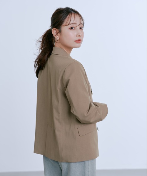 ジャケット テーラードジャケット ゴールドボタンダブルジャケット