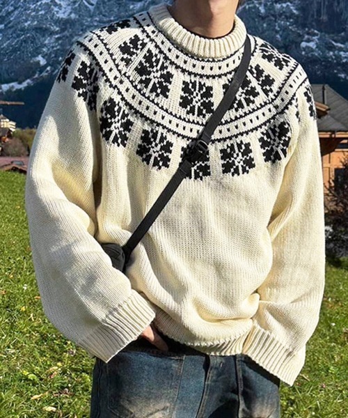 NOWLE（ノウル） セーター ニット 「NOWLE」ウィンター レトロ