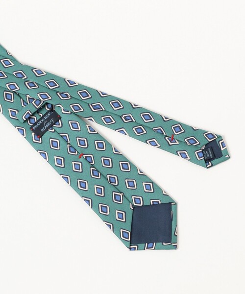 BEAMS F（ビームスF） ネクタイ FRANCO BASSI / シルク ダイヤ柄