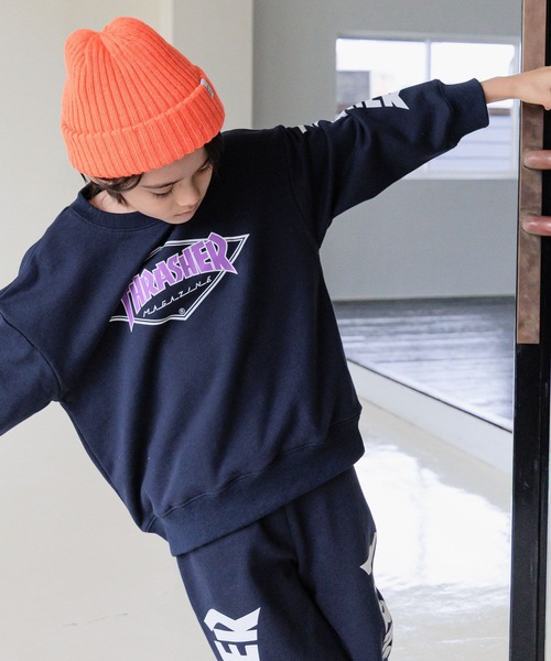 THRASHER（スラッシャー） トレーナー 「」別注ロゴスウェット(KIDS