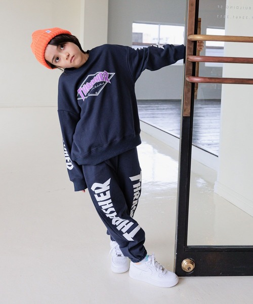 THRASHER（スラッシャー） トレーナー 「」別注ロゴスウェット(KIDS