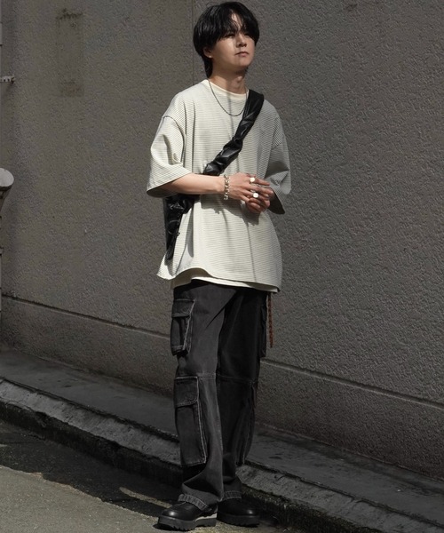 「WYM LIDNM」 半袖Tシャツ L ホワイト メンズ_画像2