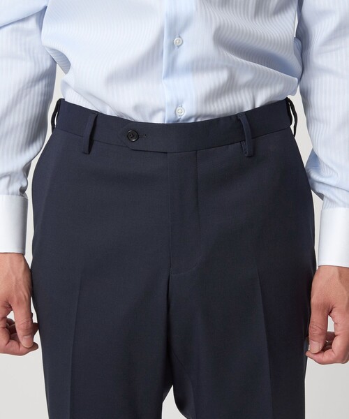 GREEN LABEL RELAXING スーツ 155 ネイビー REDA サージ 2B RV スーツジャケット