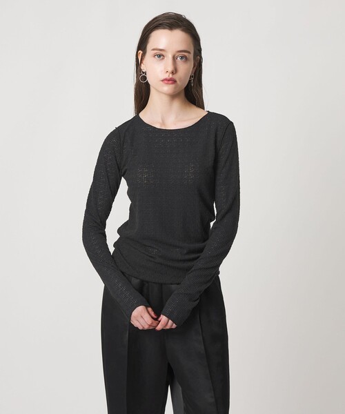 ＜ASTRAET＞ レース クルーネックTシャツ ASTRAET（アストラット） tシャツ 「ASTRAET」レース クルーネック