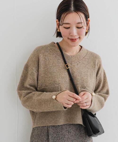 F by ROSSO（エフバイロッソ） ニット セーター F by ROSSO Vネック釦