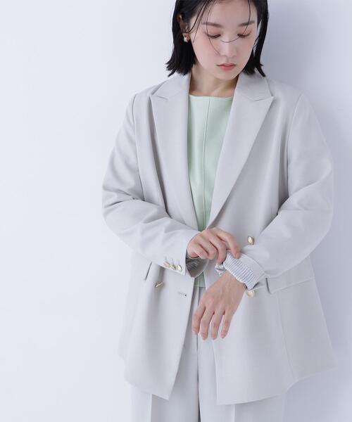 ダブルブレストテーラードジャケット【NATURAL BEAUTY BASIC】 N. Natural Beauty Basic*｜ダブルブレストテーラードジャケット
