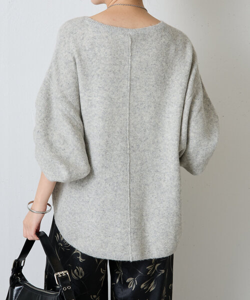 「COLLAGE GALLARDAGALANTE」 長袖ニット FREE サックスブルー レディース_画像5