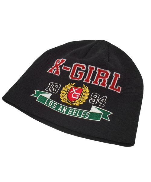 X-girl（エックスガール） ニット帽 ニットキャップ レディース
